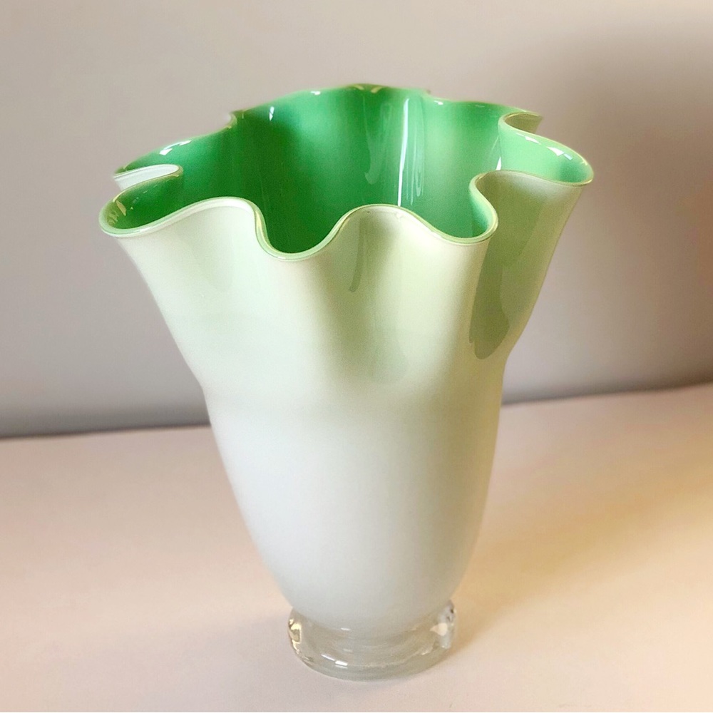 Vintage Venetian Art Glass Vase